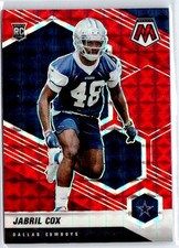 2021 Panini Mosaic Jabril Cox Prizm Red #369 RC