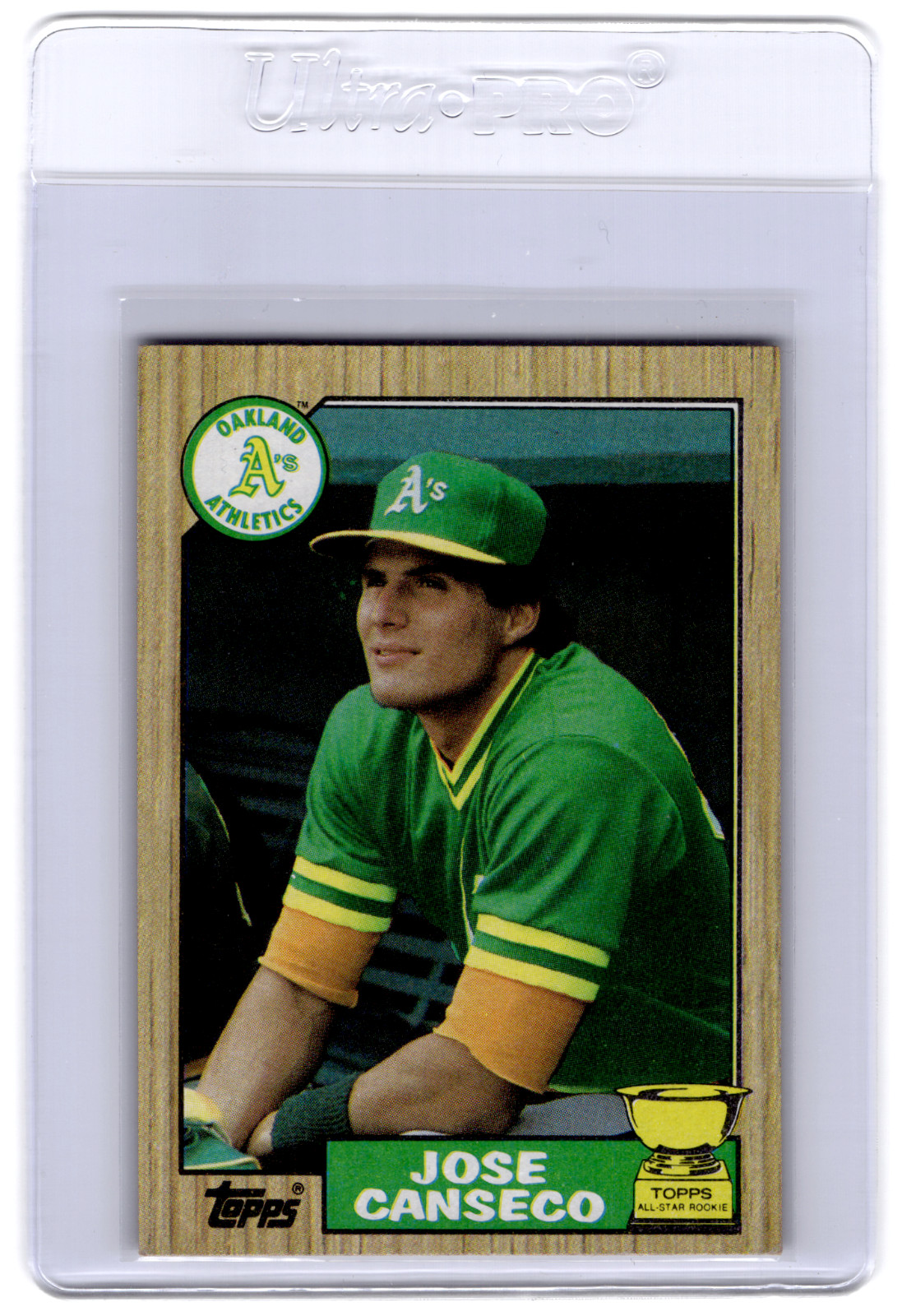 Jose Canseco 1987 Topps All-Star Gold Rookie Cup #620
