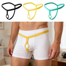 Mens Briefs Waistband Patients O-ring Underwear Bringing Underpants Suit Thongs