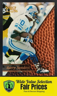 1996 Select Fluid & Fleet Barry Sanders #181 Detroit Lions Football Card