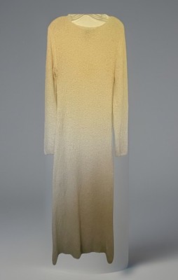 MASSIMO DUTTI Ivory Knit MAXI Sweater Dress LIMITED EDITION Large Made in Spain