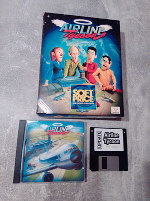 Pc Spiel Airline Tycoon Big Box Soft Price mit Update Diskette 3,5''