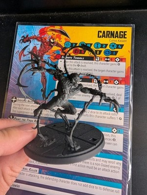 Marvel Crisis Protocol Carnage Model Character Primed And Stats Card