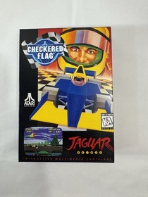Checkered Flag Atari Jaguar 64 Bit CIB Complete W/ Manual Authentic