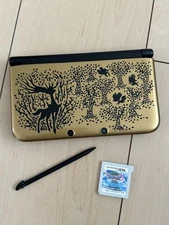 Nintendo 3DS LL Pokemon Y Pack Premium Gold almost used japan