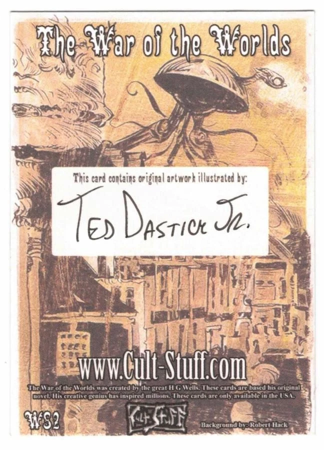 The War Of The Worlds. Ted Dastick Jr. Destruction Sketch Card #WS2 (TD4) - Image 2 of 2