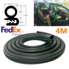 13.1ft 4 Meters Black Rubber Epdm Auto Car Door Edge Moulding Seal Weatherstrip