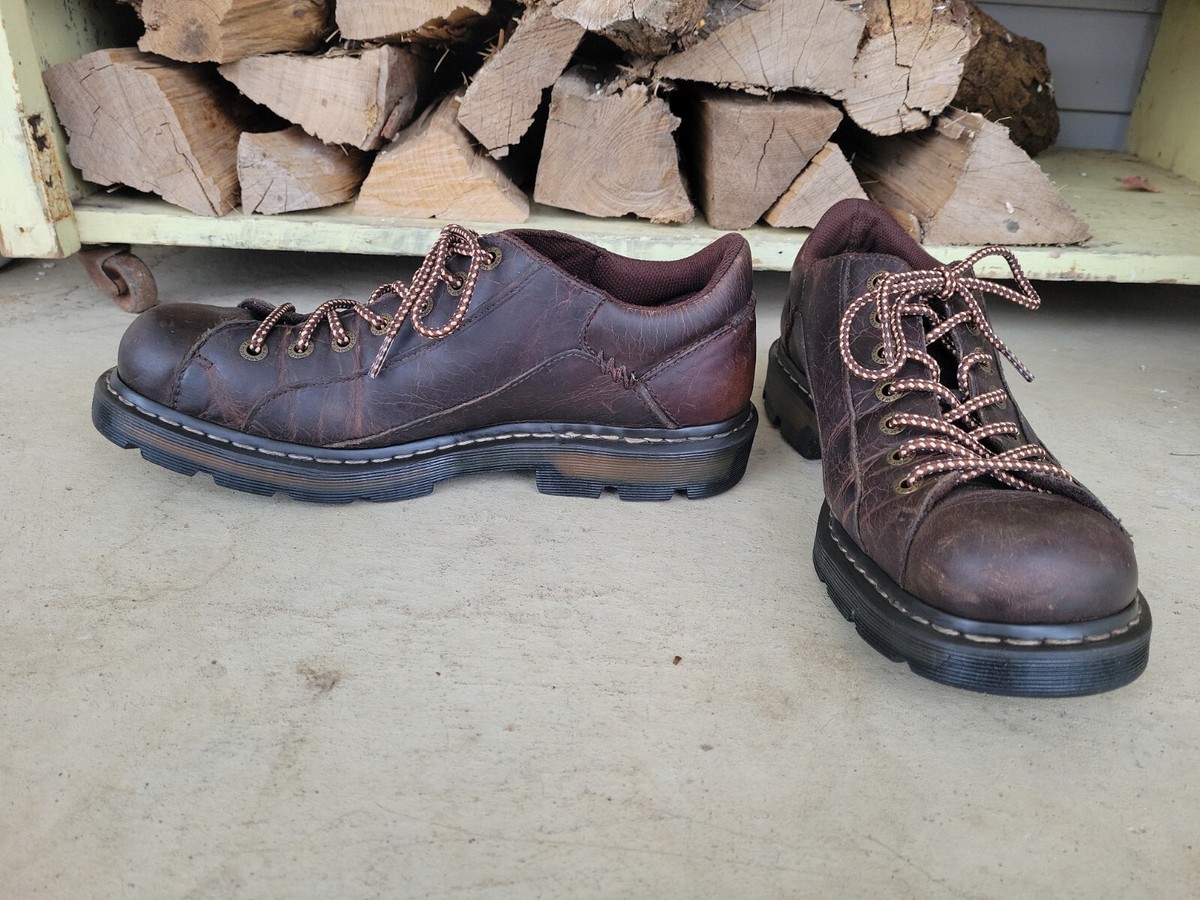 Doc Martens Vintage AirWair RARE Vintage 90s Black Platform Steel Toe AirWair... | Depop main image 4