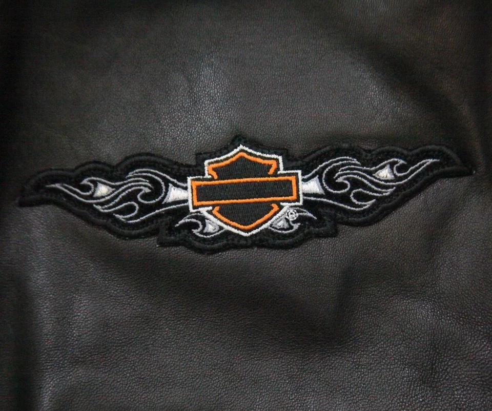 Kirkland Black Mans Leather Jacket Coat Button Up Long Sleeve Medium Lined FRB16 - Image 3 of 4