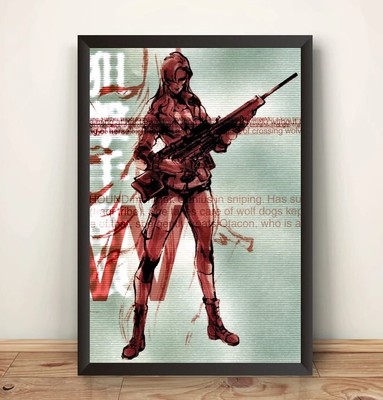 Sniper Wolf MGS1 MGS Premium Poster (Vectorized Design)