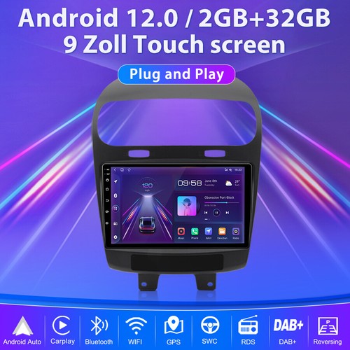 2+32G Für Dodge Journey Fiat Freemont Autoradio Carplay Android GPS NAVI BT DAB+ - Bild 2 von 12