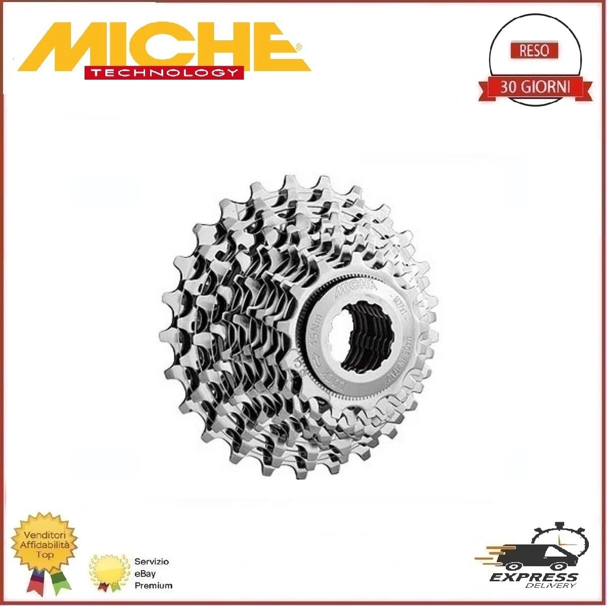 Pacco pignoni Miche PRIMATO 10 velocità 12-27 denti Campagnolo