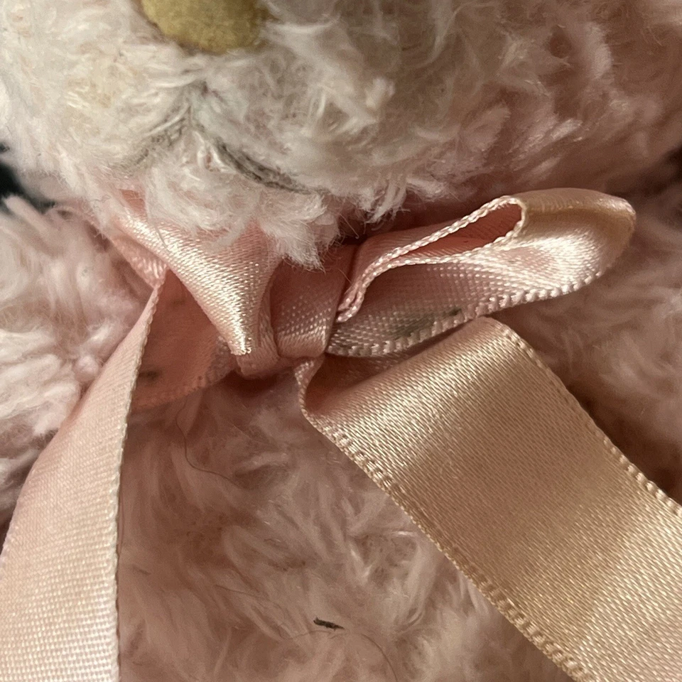 First & Main Baby Sweetness Pink Bear Plush #2000 Pink Bow 8.5 in Cute Snuggly - Image 4 of 4
