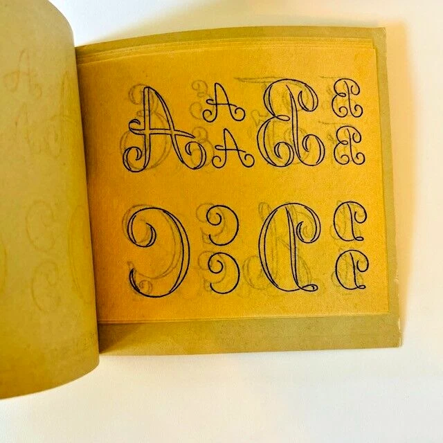 Rare Vintage Tip-Top Transfers Book 6 Initials -NZ Transfer Co. Wellington 1950s - Image 3 of 4