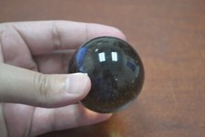 AMBER GLASS SPHERE SMALL BALL HEALING PROPS DECORATION 2" F-377