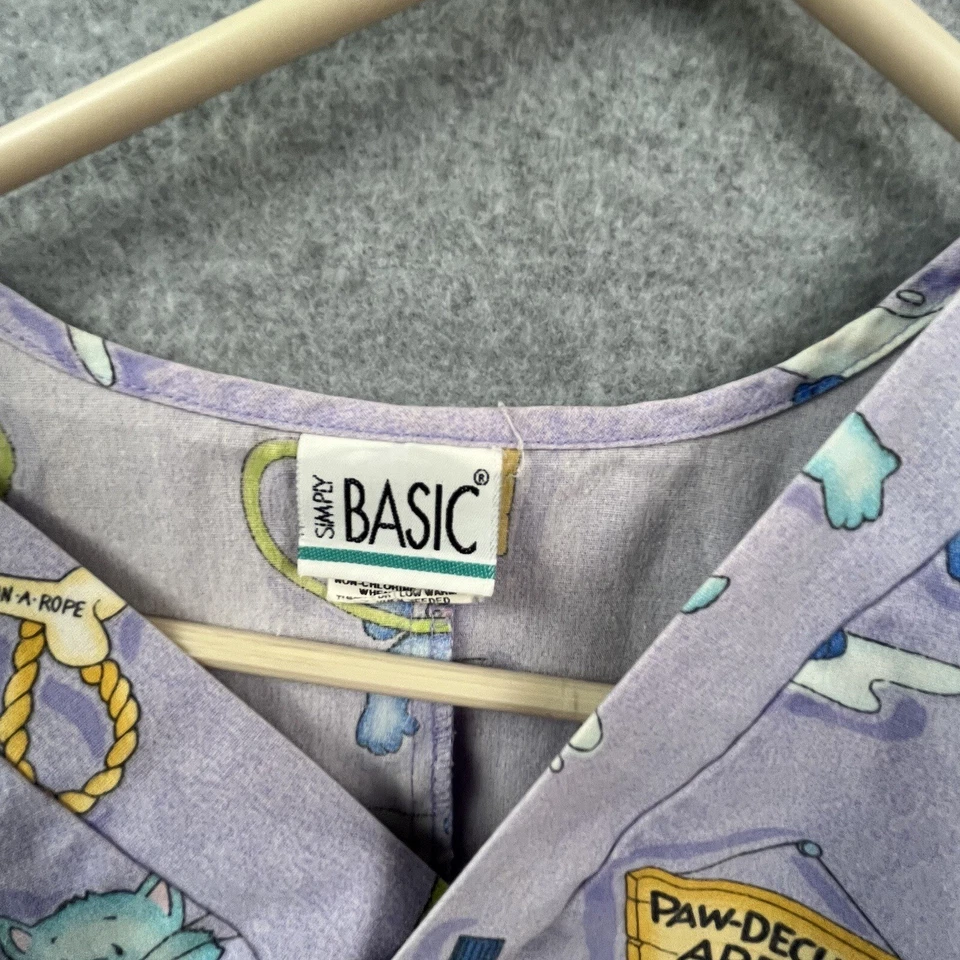 Simply Basis Scrubs Woman’s Small  Cats - Image 3 of 4