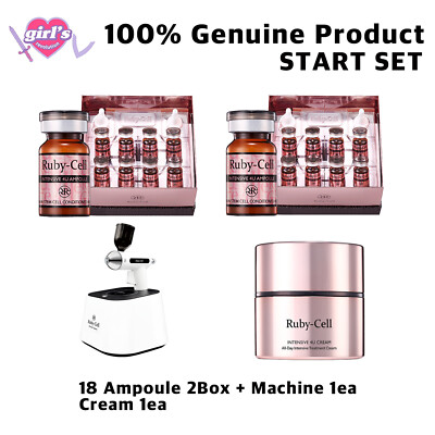 Human Stem Cell Cosmetic RubyCell Ampoule 36 START SET (Machine)+ EMS Shipping