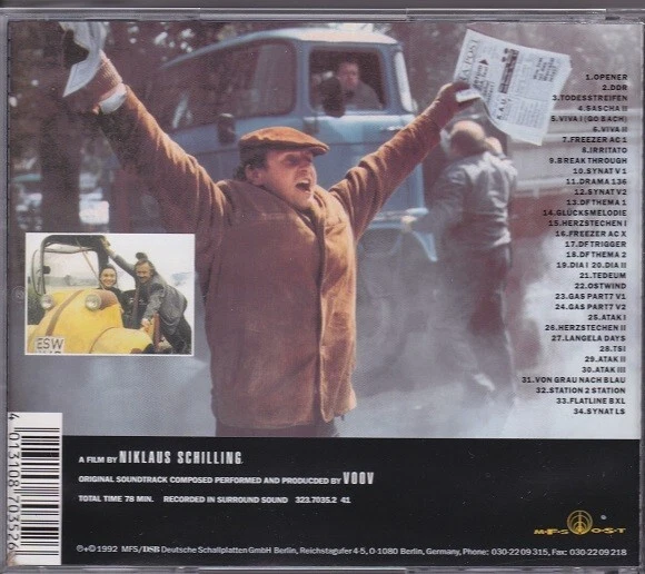 DEUTSCHFIEBER / ORIGINAL FILM SOUNDTRACK - VOOV * NEW CD 1992 * NEU - Bild 2 von 2