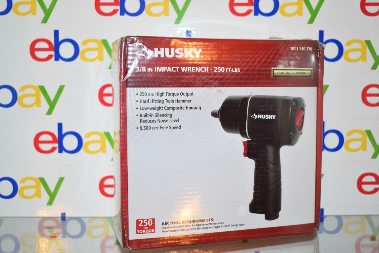 Husky 250 ft./lbs. 3/8 In. Impact Wrench Model# H4425 Black NEW SEALED ...