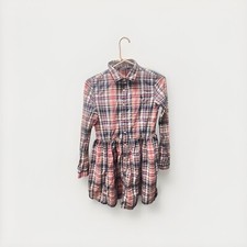 Polo Ralph Lauren Girls' Madras Plaid Shirtdress Size 16