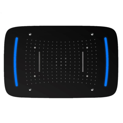 Stilform Design XL LED Regendusche 68x43 cm Soho 2.0 in Schwarz Matt Regenpaneel