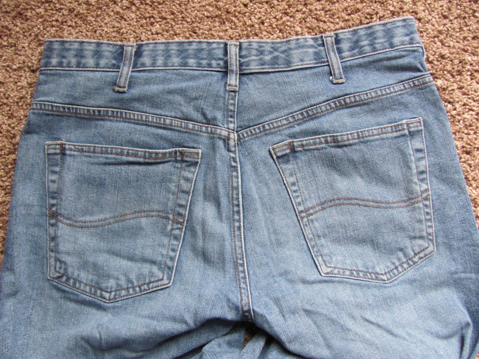 Men's Lee Jeans Custom Fit Waistband (Size 34 X 32) Medium Blue eBay