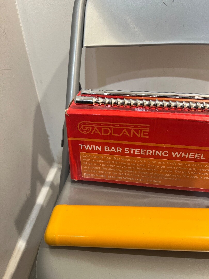 BNIB GADLANE twin bar steering wheel lock CG T14 eBay
