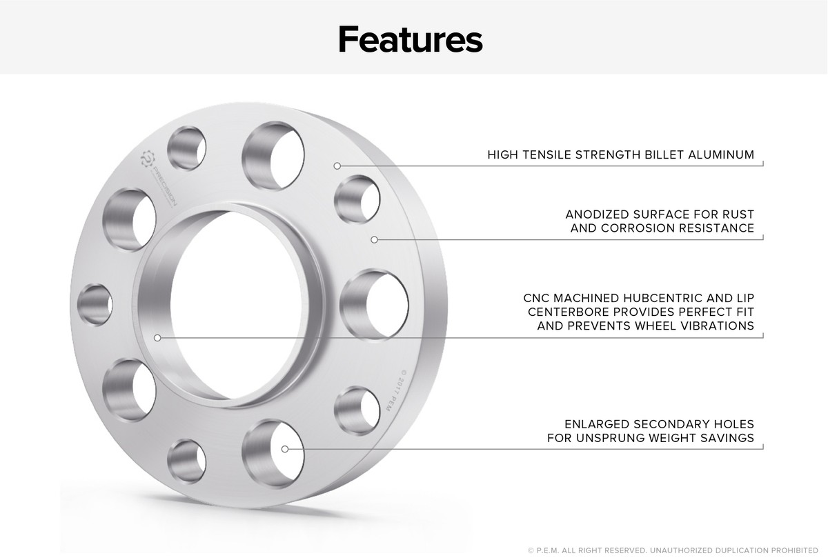 25mm (1 inch) Hubcentric 5x130 Wheel Spacers for Porsche VW Audi w/ 71.6mm Hub 25mm (1 inch) Hubcentric 5x130 Wheel Spacers for Porsche VW Audi w/ 71.6mm Hub