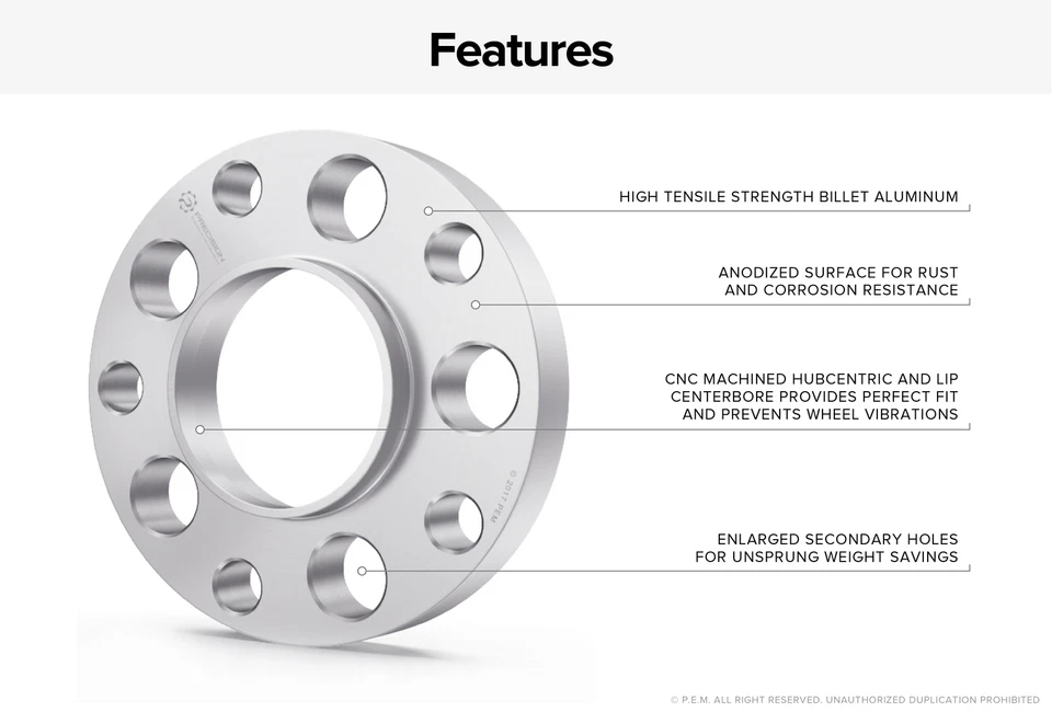Espaciadores de rueda centrados en el cubo 5x130 de 25 mm (1 pulgada) para Porsche VW Audi con buje de 71,6 mm Foto 2 de 4