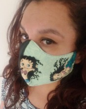 BETTY BOOP COTTON MASK Double Layer