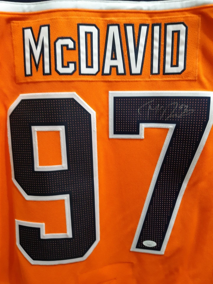 Connor McDavid Signed Jersey Adidas Authentic Edmonton Oilers Auto JSA/LOA - Image 4 of 4