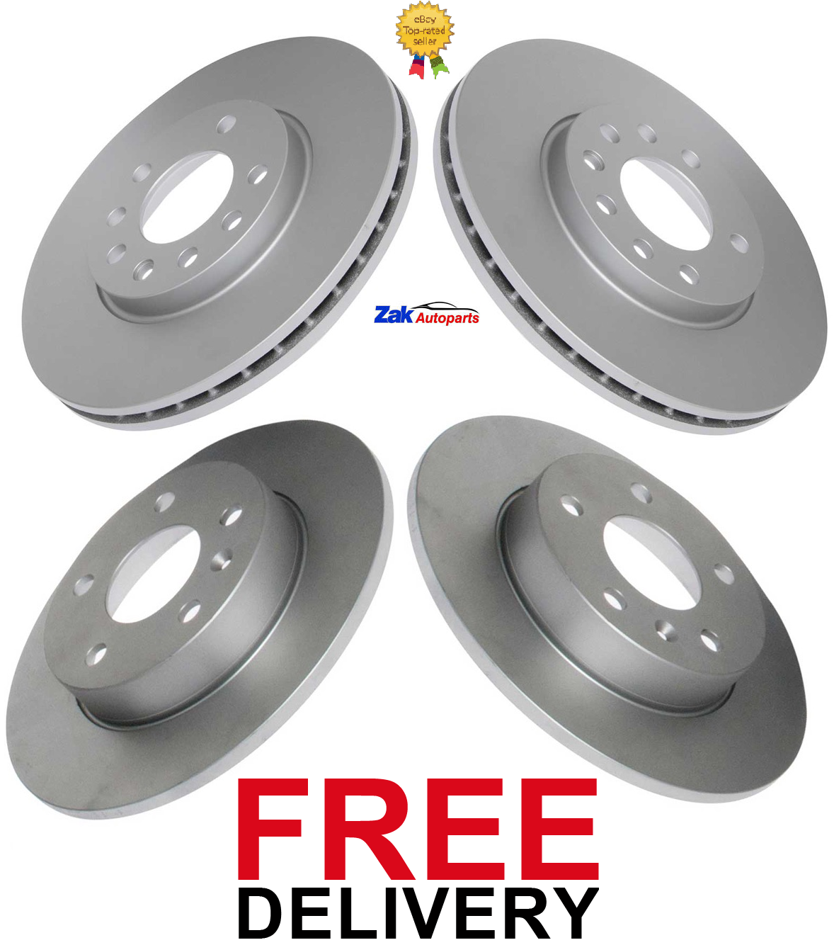 For Vauxhall Zafira Mk2 20052010 1.6 1.8 Front And Rear Brake Discs