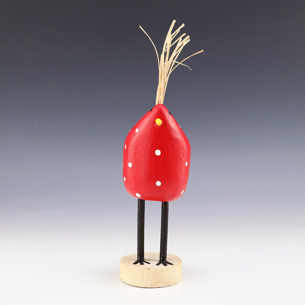 NATIVE AMERICAN NAVAJO FOLK ART CHICKEN BY EDITH & GUY JOHN