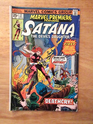 MARVEL PREMIERE #27, SATANA! (1975) VG/FN to FN-