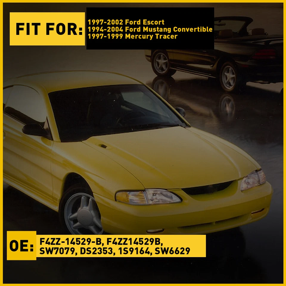 Juego de 2 interruptores de ventana eléctrica delanteros para Ford Mustang Convertible 1994 1995 1996-2004 Foto 2 de 4