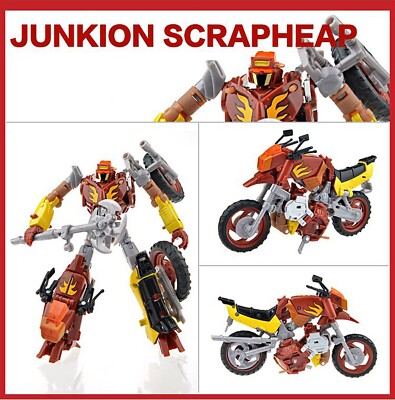 Transformers PLANET OF JUNK WRECK-GAR HOT ROD JUNKION SCRAPHEAP Toys Robots Hot
