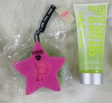 Victoria's Secret PINK TOTAL FLIRT 2-in-1 Wash  Scrub  Bath Sponge - NEW