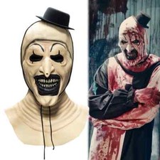 Arte El Payaso Máscara Terrifier 2 Juegos con disfraces Disfraz Terror Payaso Máscaras Completas Halloween