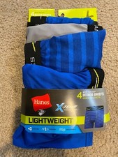 Hanes Boys' X-Temp Lightweight Mesh Boxer Briefs 4 Pk Size: Large