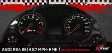 Audi RS4 B7 MPH-kmh Tachoscheiben
