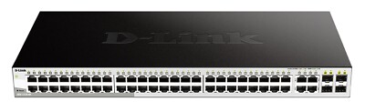 D-Link DGS-1210-48 SMART SWITCH 44 PORTS G 10/100/1000 MBPS + 4 PORTS Combo Gb/s