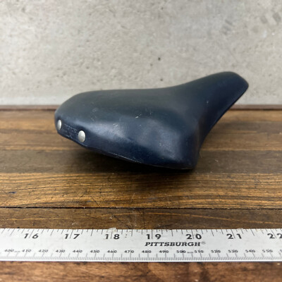 1976 Troxel Seat Old School BMX Blue Padded Saddle Tenn USA 76 Stamp