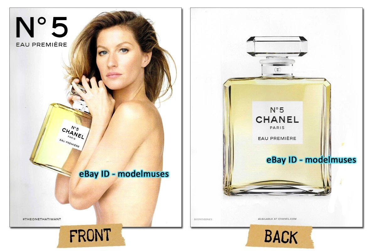 CHANEL Fragrance 2-Page Magazine PRINT AD 2015 GISELE BUNDCHEN