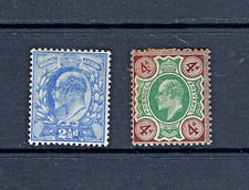 Great Britain 1902 #131 & #133 MH King Edward VII