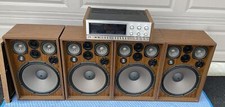 Kenwood Kr-8340 Quad Receiver W/ Kcd-2 Module &amp; 4 Kl-777a 15” 4way Speakers