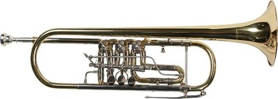 Karl Glaser Bb Konzert Trompete Drehventile Trigger inkl. Koffer & Mundstück