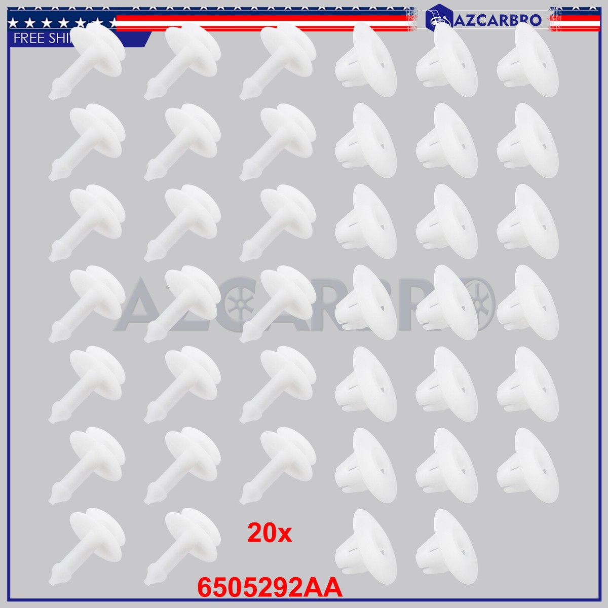20pcs Door Shell Trim Panel Clip Retainer For Chrysler Town