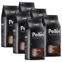 Pellini Espresso Bar N° 9 Cremoso, 1000G Ganze Bohne 6Er Pack