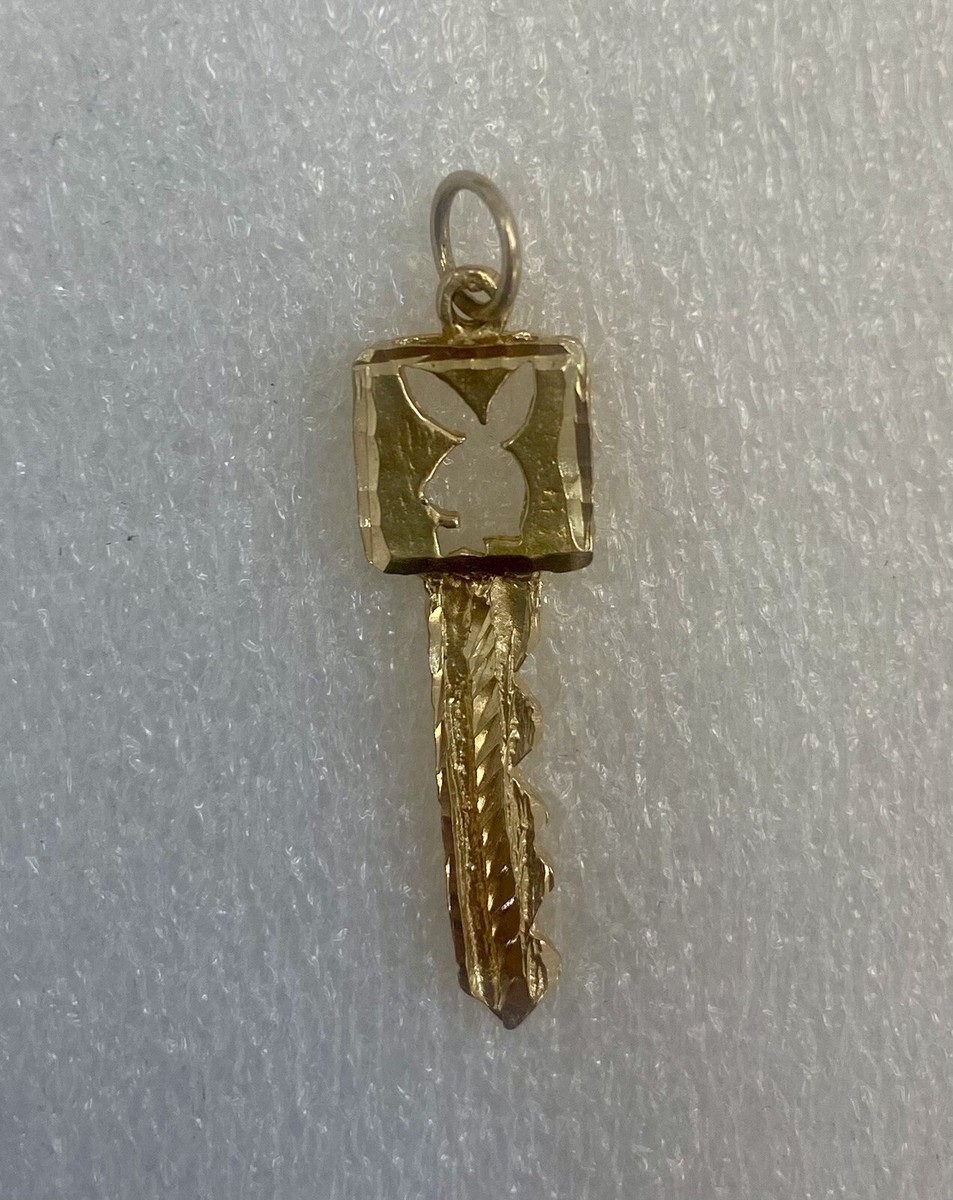 Vintage Playboy Bunny Key Pendant 14k Solid Gold | eBay 