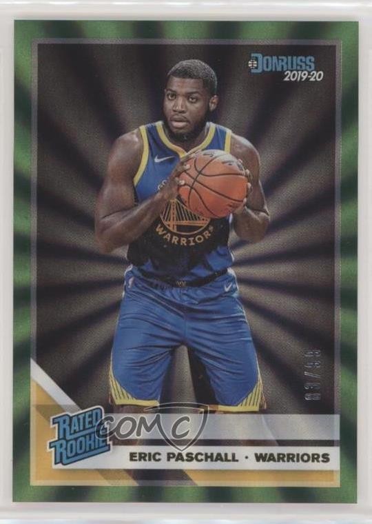 2019-20 Panini Donruss Rated Rookie Holo Green Laser /99 Eric Paschall #238 4y0